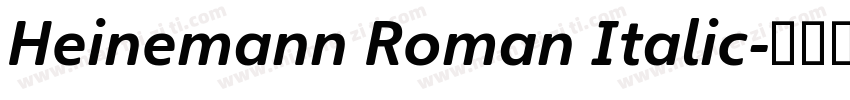 Heinemann Roman Italic字体转换